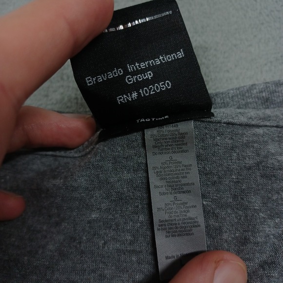 Harley Davidson‎ Shirt Womens Large Gray Rolling Stones Long Sleeve Biker - Picture 6 of 9